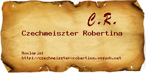 Czechmeiszter Robertina névjegykártya